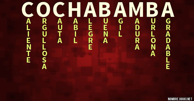 Acróstico cochabamba