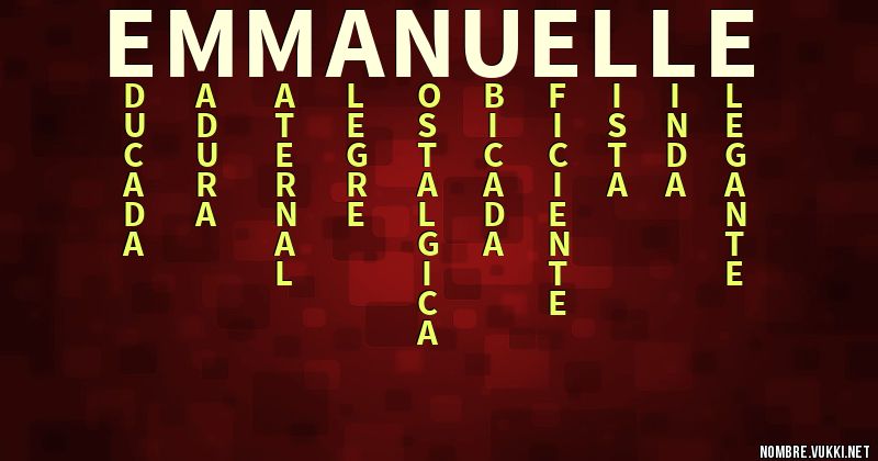 Acróstico emmanuelle