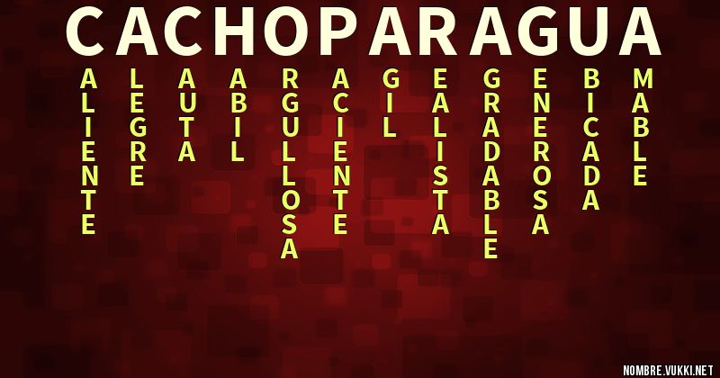 Acróstico cacho paragua