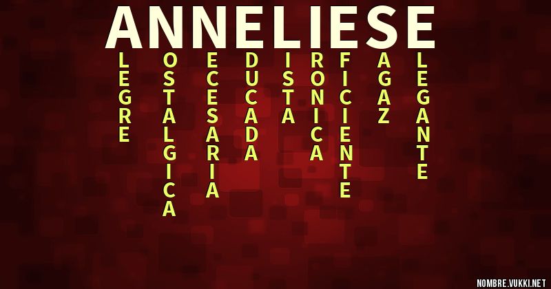 Acróstico anneliese