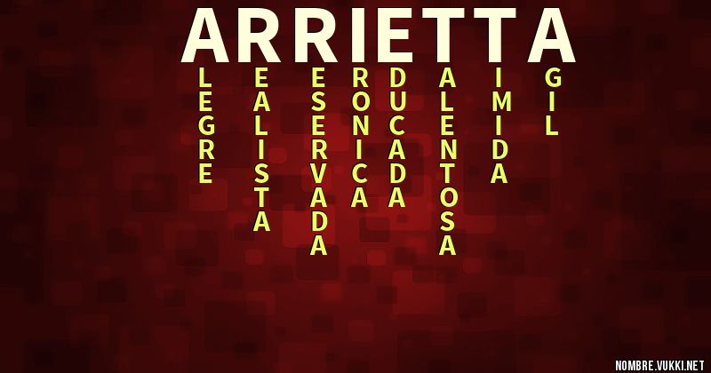 Acróstico arrietta