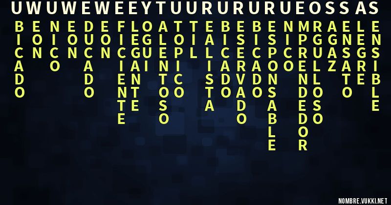 Acróstico uwuwewe eytuurururue ossas