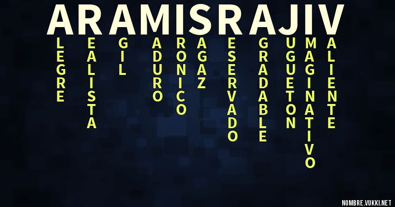 Acróstico aramis rajiv