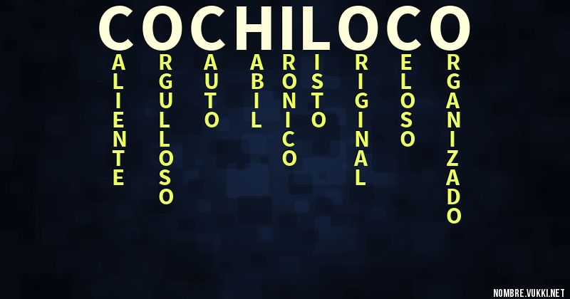 Acróstico cochiloco