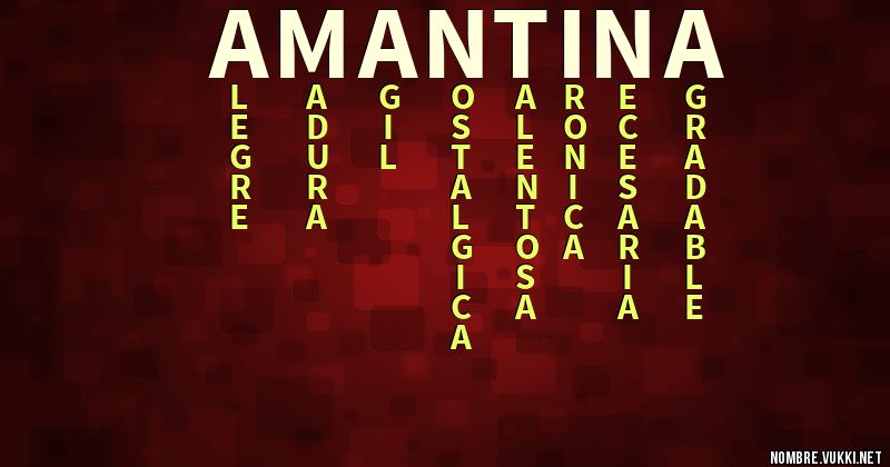 Acróstico amantina