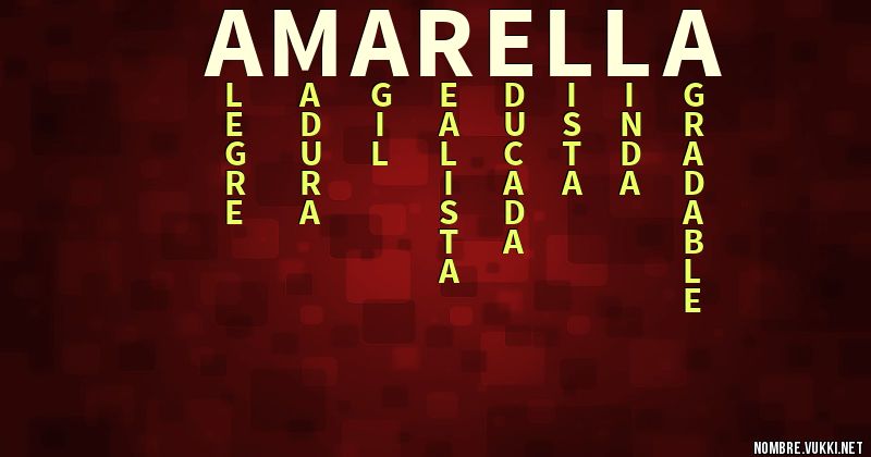 Acróstico amarella