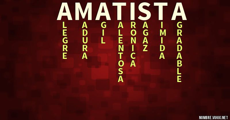 Acróstico amatista