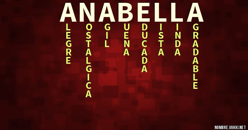 Acróstico anabella