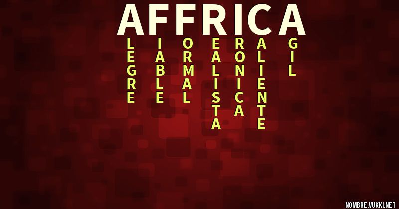 Acróstico affrica