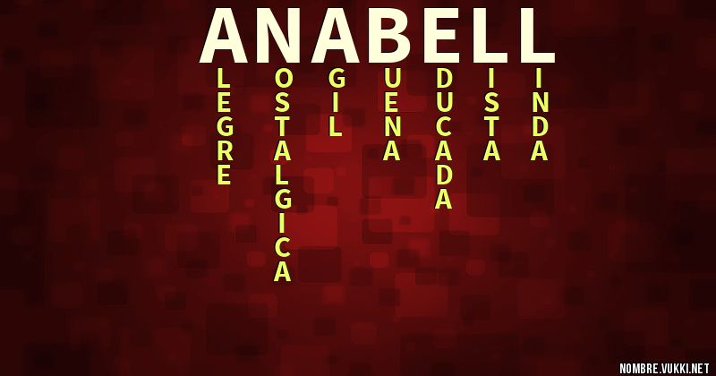 Acróstico anabell