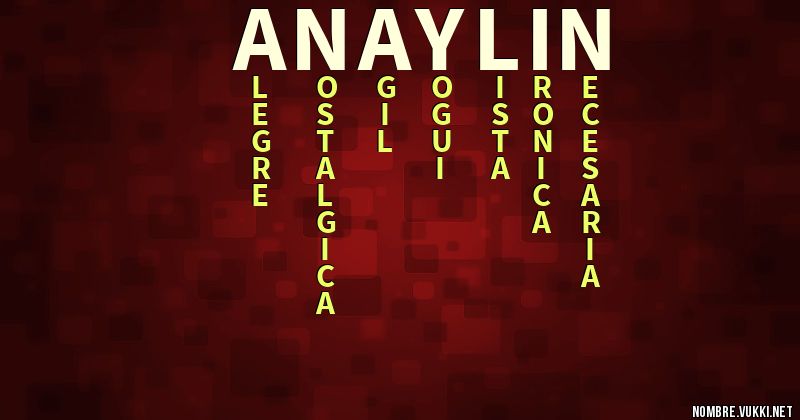Acróstico anaylin
