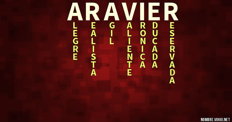 Acróstico aravier