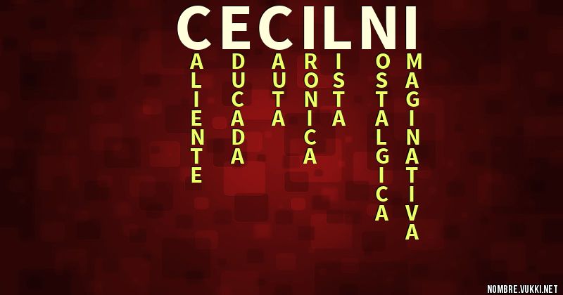 Acróstico ceci-lñi