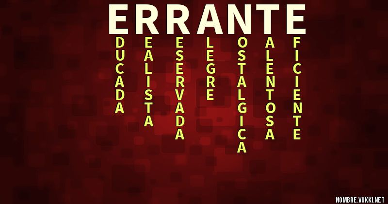 Acróstico errante