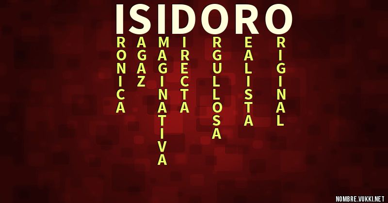Acróstico isidoro
