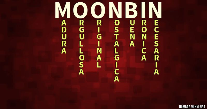 Acróstico moonbin