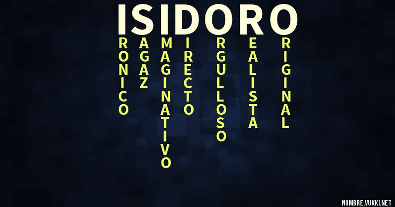 Acróstico isidoro