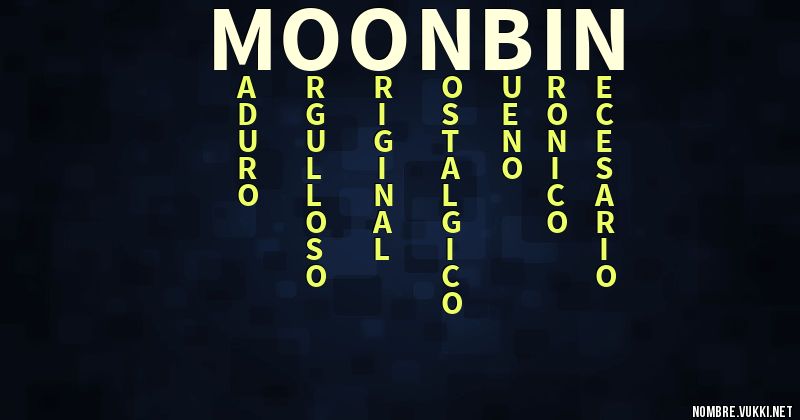 Acróstico moonbin