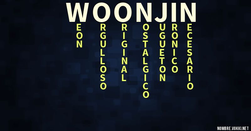 Acróstico woonjin