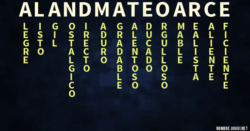 Acróstico aland mateo arce