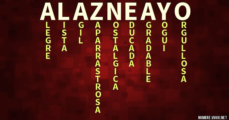 Acróstico alazne ayo