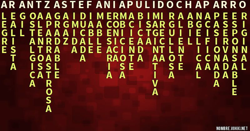 Acróstico arantza stefania pulido chaparro