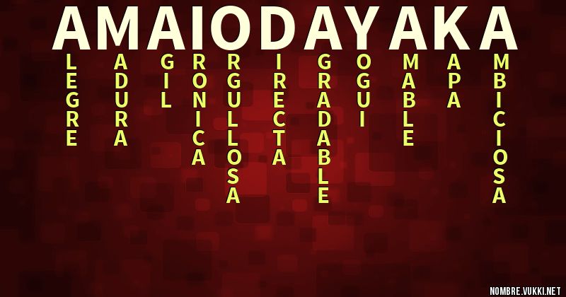 Acróstico amai odayaka