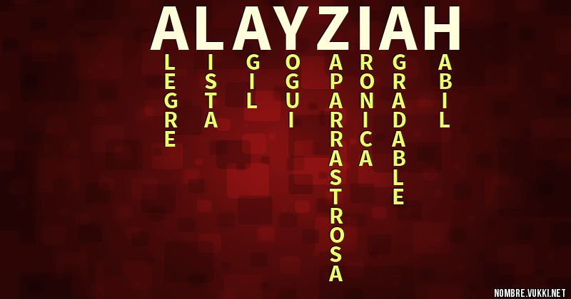 Acróstico alayziah