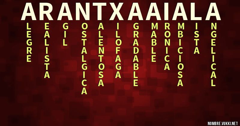 Acróstico arantxa aiala