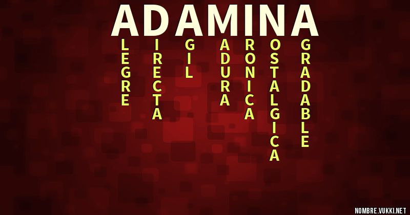 Acróstico adamina