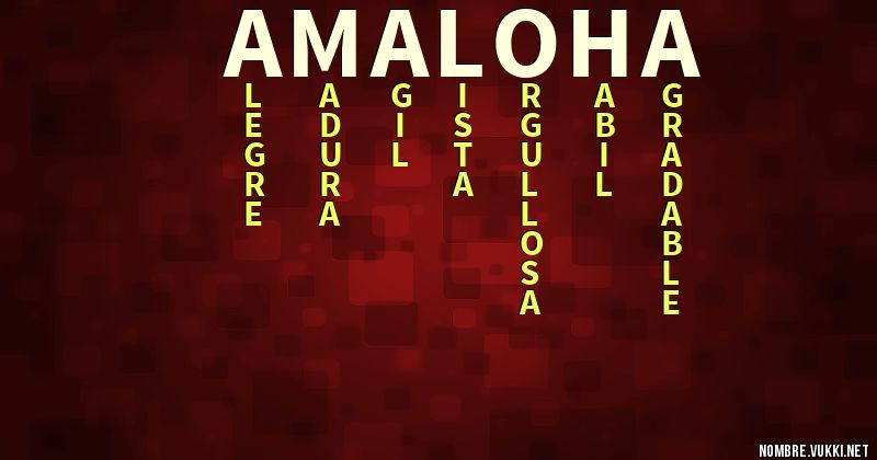 Acróstico amaloha