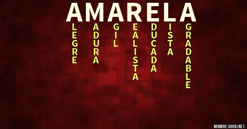 Acróstico amarela