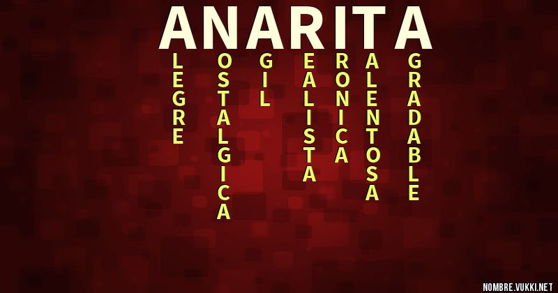 Acróstico ana rita