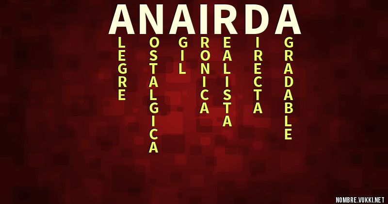 Acróstico anairda