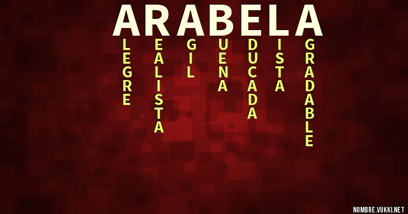 Acróstico arabela