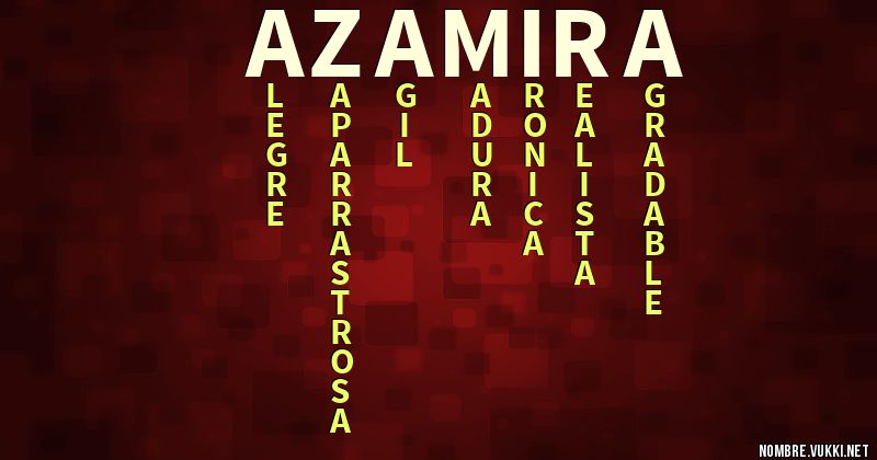 Acróstico azamira