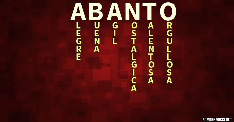 Acróstico abanto