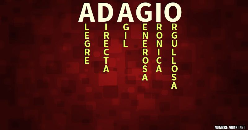 Acróstico adagio