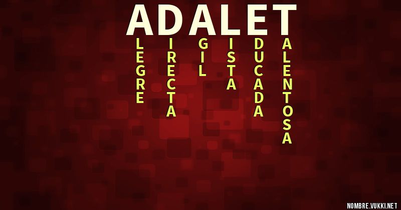Acróstico adalet