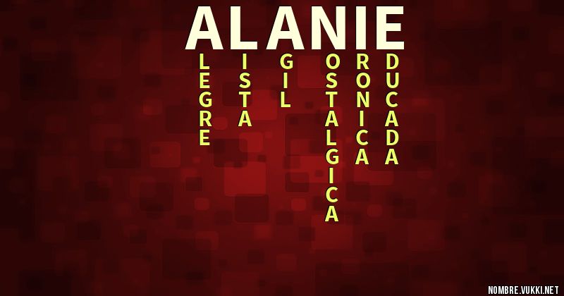 Acróstico alanie