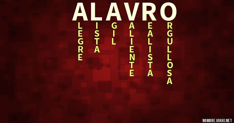 Acróstico alavro