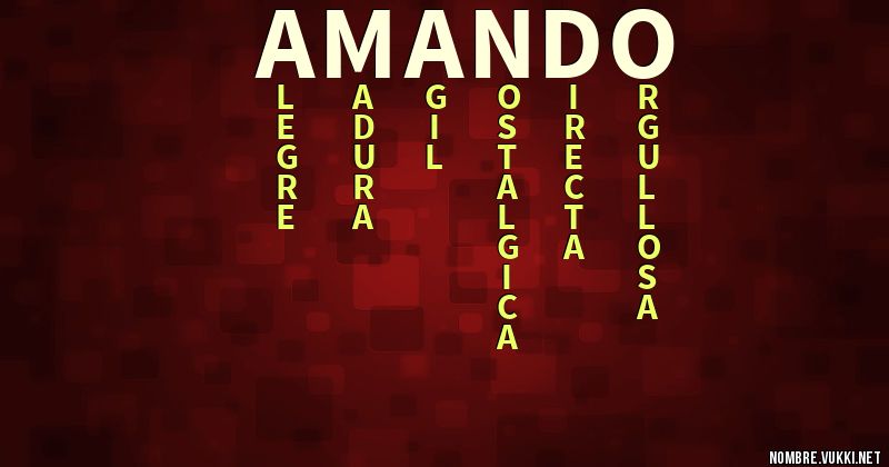 Acróstico amando