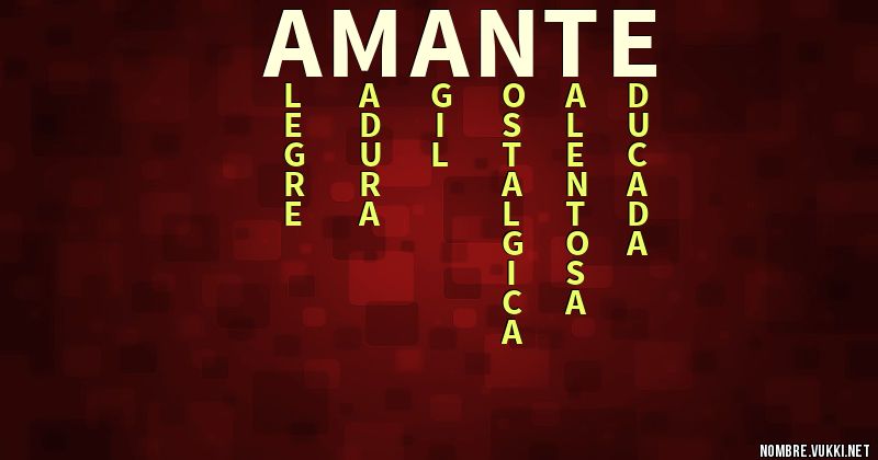 Acróstico amante