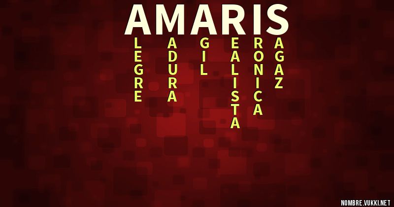 Acróstico amaris