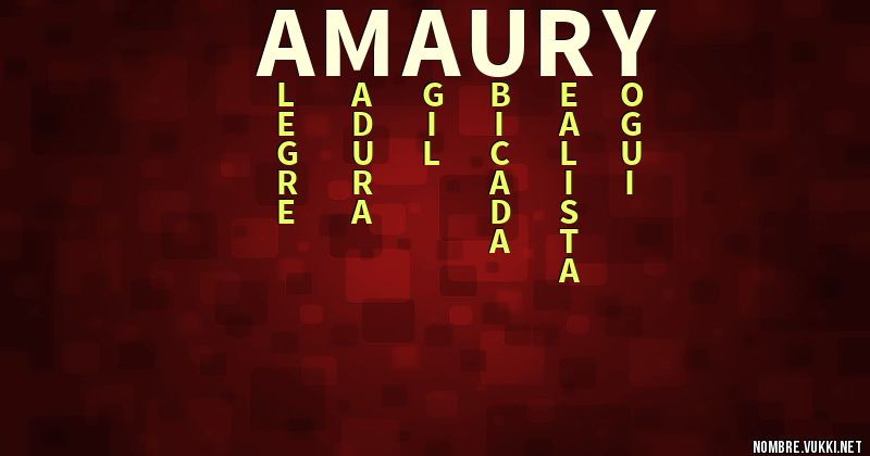 Acróstico amaury