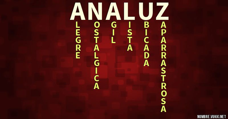 Acróstico analuz