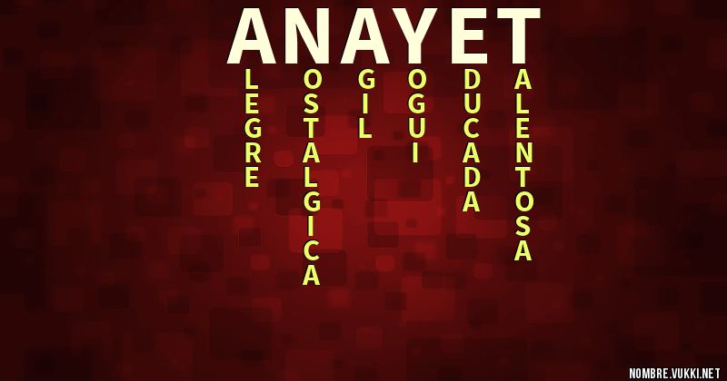 Acróstico anayet