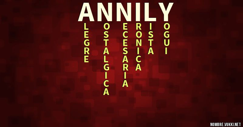 Acróstico annily