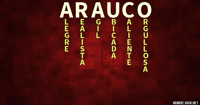Acróstico arauco