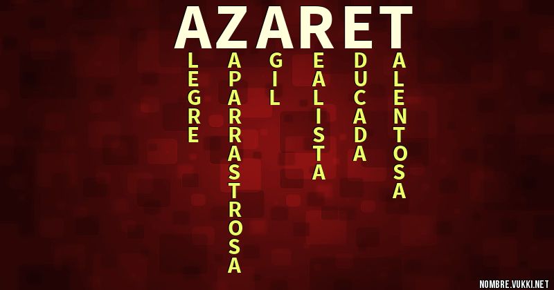 Acróstico azaret